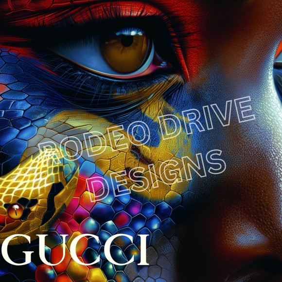 GUCCI WALL ART 17X11 GUCCI FASHION ART - Picture 2 of 2